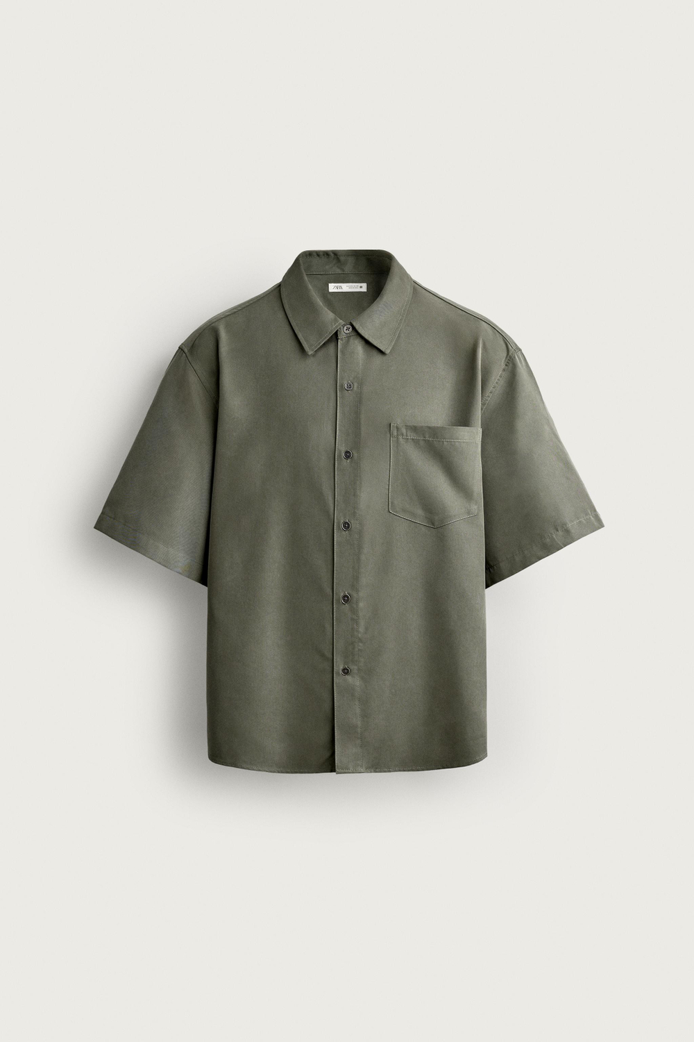 РУБАШКА RELAXED FIT ИЗ СТРУЯЩЕЙСЯ ТКАНИ — ZARA · 3715/222
