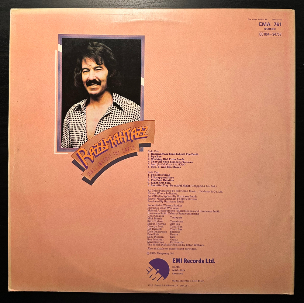 Hurricane Smith - Razzmahtazz Shall Inherit The Earth (Англия 1973г.)