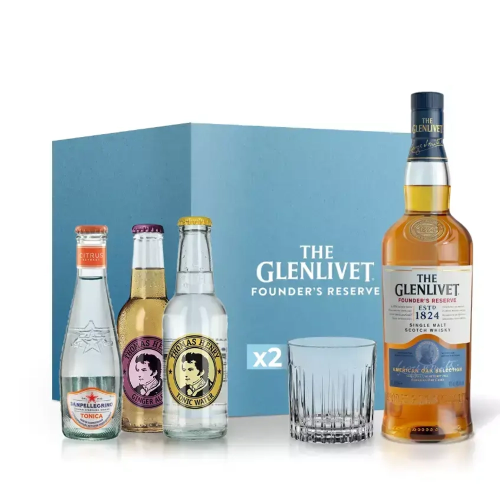 Виски The Glenlivet Founder’s Reserve 0,7 л. Подарочный набор