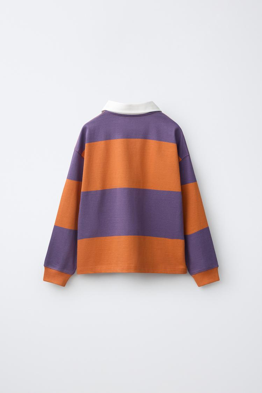 ZARA FRUIT OF THE LOOM™ ПОЛО В ПОЛОСКУ, ФИОЛЕТОВЫЙ