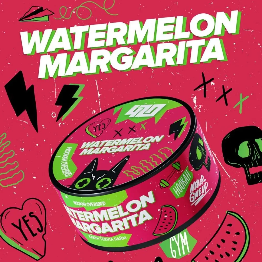 420 Dark Line x Hookah Overlord - Watermelon Margarita (100г)