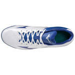 Mizuno Wave Lightrevo Baseball Shoes Men"s White Blue