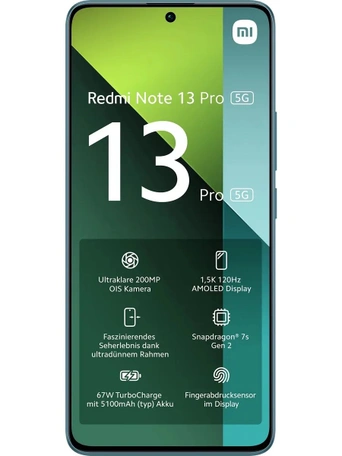 Смартфон Xiaomi Redmi Note 13 Pro, 8/256GB, Ocean Teal