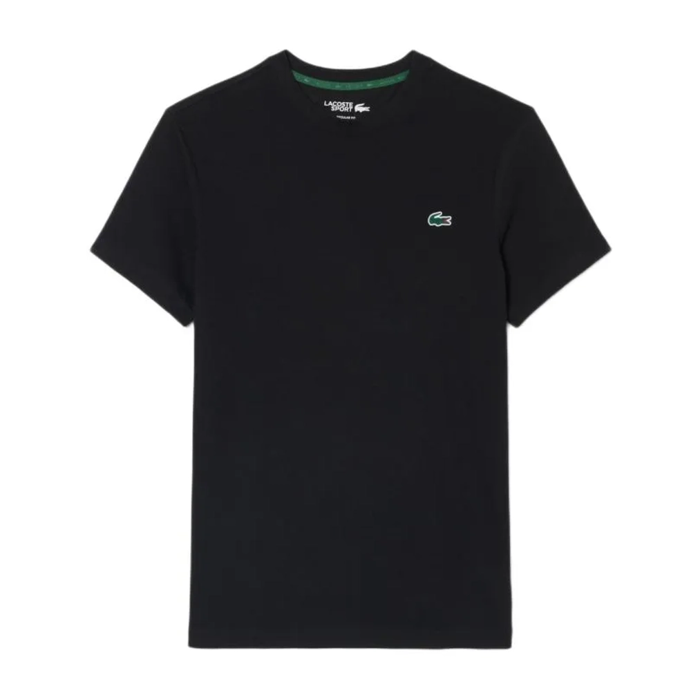 Теннисная футболка Lacoste Ultra Dry Printed Sport - black/patisson