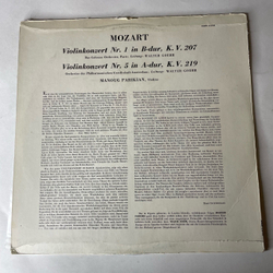 Винтажная виниловая пластинка LP Mozart Моцарт, Концерт Для Виолончели, Violin Konzert Nr. 1 , Nr. 5 (Германия 1963)