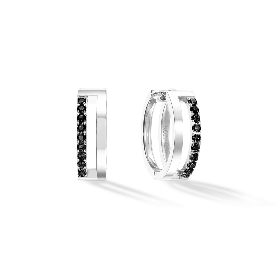 Серьги Coeur de Lion Black-Silver 0136/21-1317