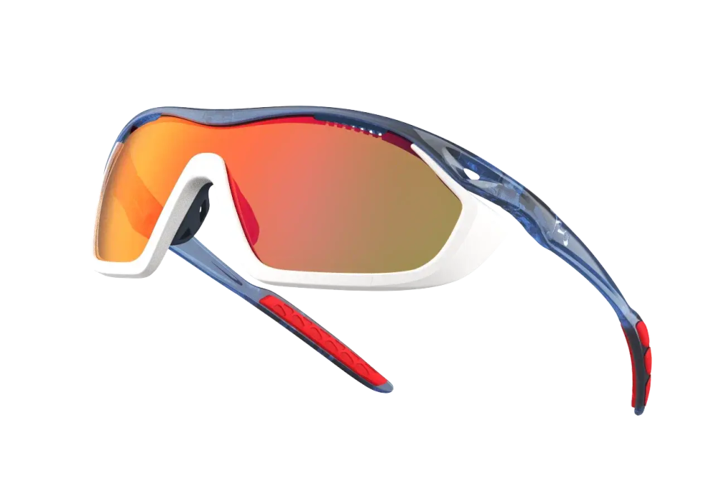 Спортивные очки 720armour Analog Pro / Translucent Midnight Blue Temple / Matte White Gasket / HC Red Black Lens