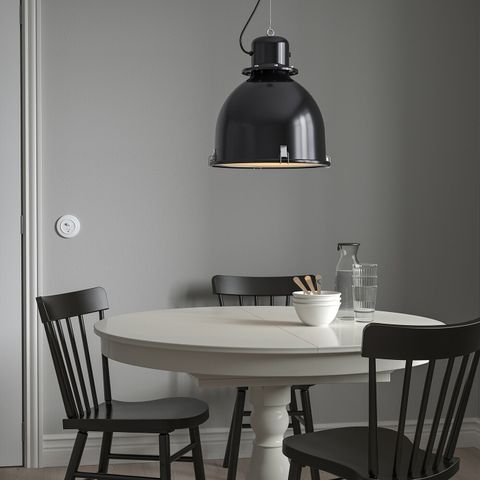 Подвесной светильник IKEA SVARTNORA (СВАРТНОРА), Черный, 38 см