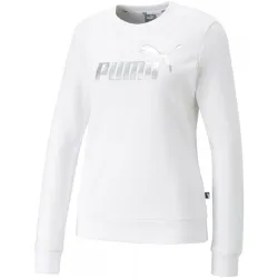 Толстовка женская PUMA ESS+ Metallic Logo Crew TR