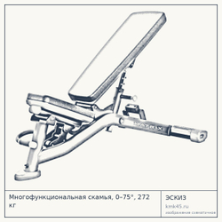 Многофункциональная скамья, 0–75°, 272 кг — от 142 000 ₽