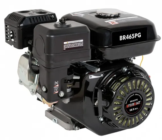 Двигатель бензиновый "BRAIT" BR465PG (18,5 л.с., вал под шлицы)