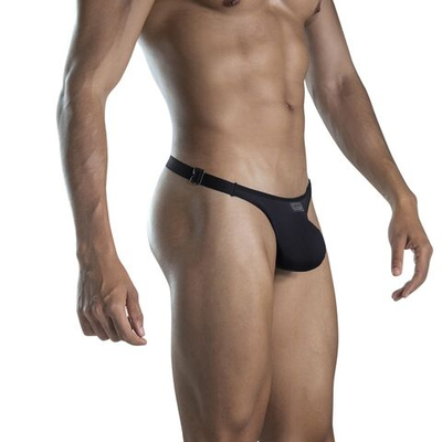 Черные сексуальные трусы-тонги Luxury Thong (Размер: L) (Цвет: черный)