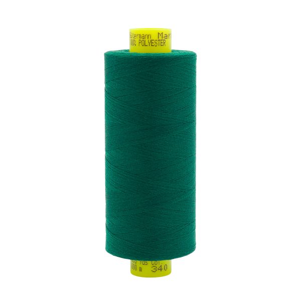 Нитка Gutermann Mara 150 (1000 метров), 1 кат., особо тонкая | 340 зеленый трилистник