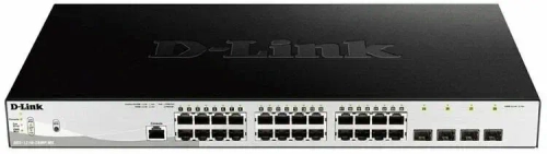 Сетевое оборудование D-Link DGS-1210-28MP ME B2A PROJ Управляемый L2 коммутатор с 24 портами 10 100 1000Base-T и 4 портами 1000Base-X SFP 24 порта