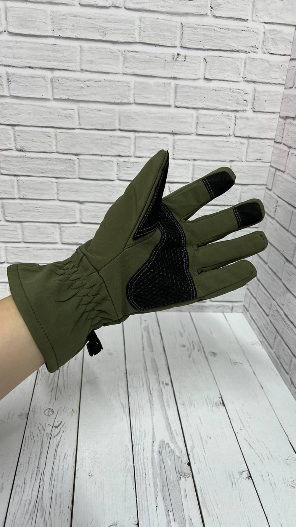 Тактические перчатки softshell олива