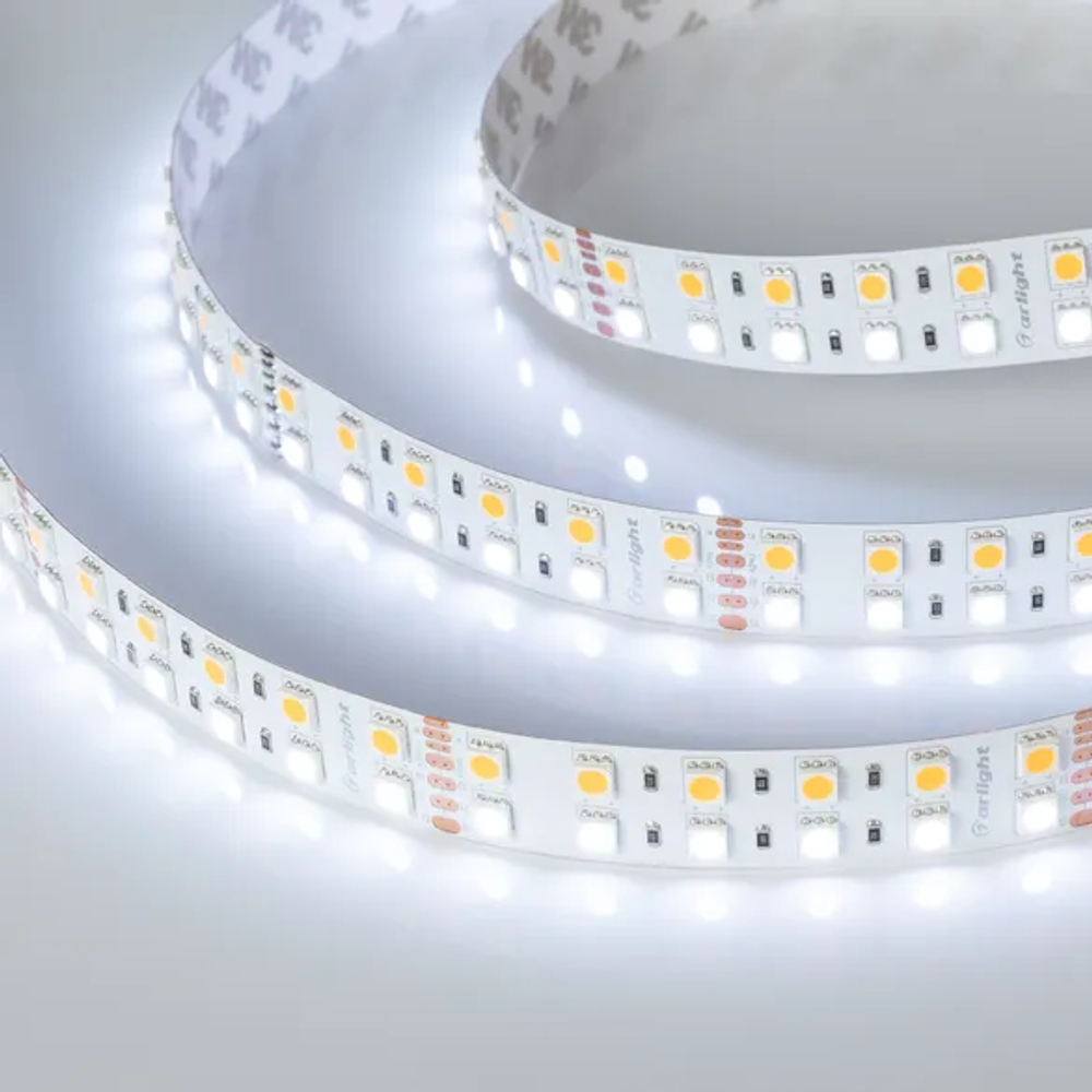Светодиодная лента RT-B144-19mm 24V RGBW-Warm (32 W/m, IP20, 5m) (Arlight, Открытый) 012327(3)
