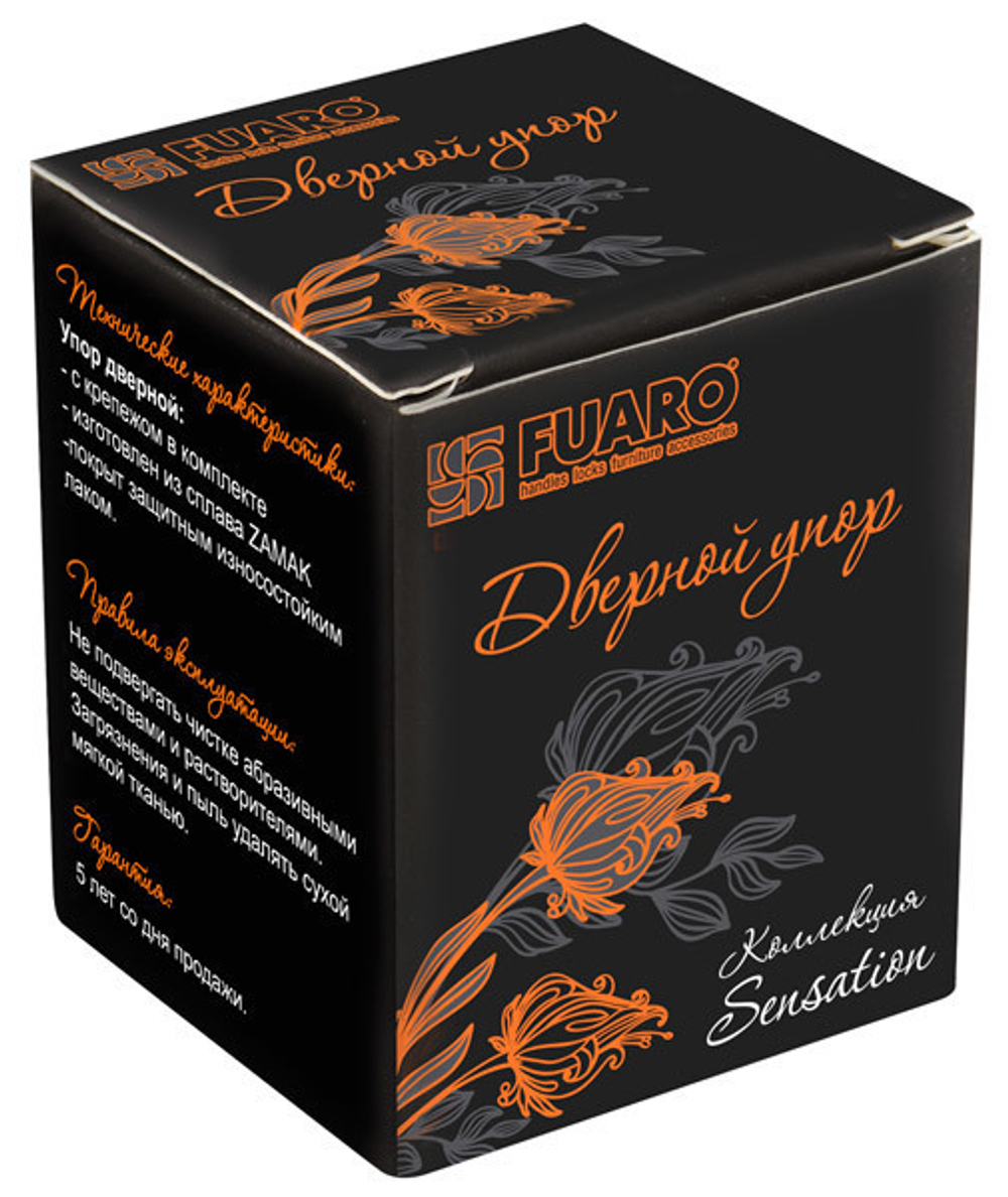 Упор дверной Fuaro (Фуаро) DS SM01 GOLD-24 золото 24K