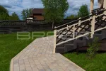 Тротуарная плитка Braer Старый город Ландхаус, Color Mix Песчаник, 60 мм