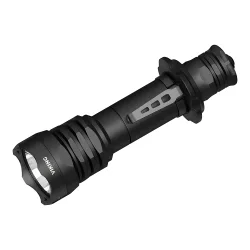Тактический фонарь Armytek Viking 2500 лм - общий вид черного корпуса с клипсой