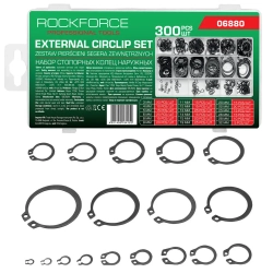 Стопорные кольца наружные, набор 300пр. RockFORCE RF-06880