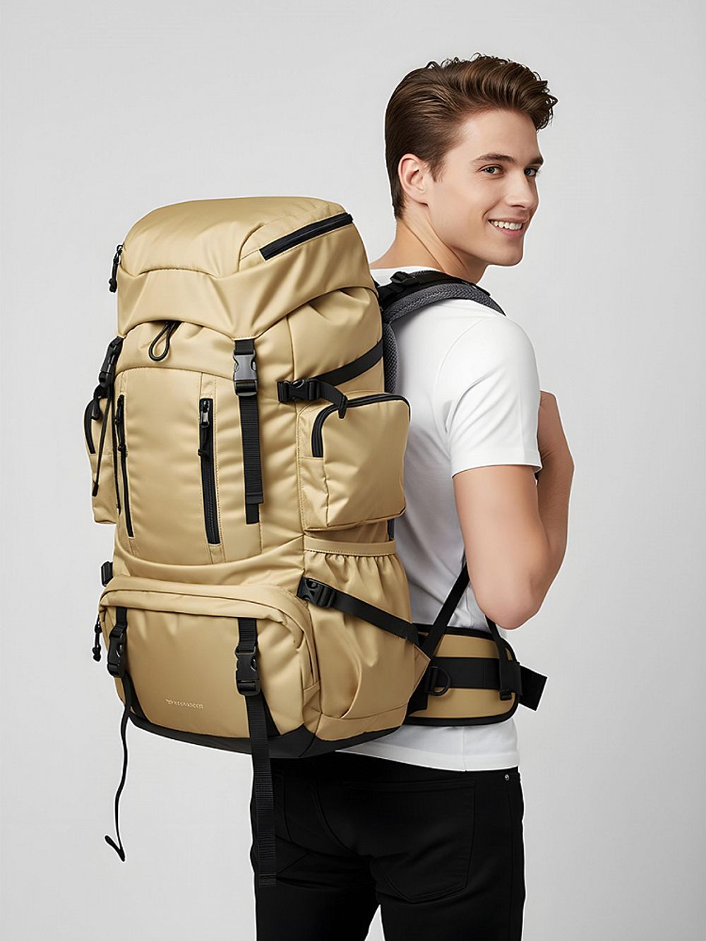 Оксфорд 200D PU1000 78 г/м², 150 см / 10 метров, ОКС.TBY200D.S125.10, S125 св.бежевый