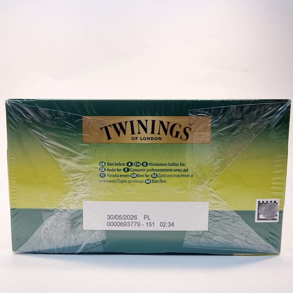 Чай зеленый Twinings "Green Tea & Lemon" 50 пакетиков, 100 г (из Финляндии)
