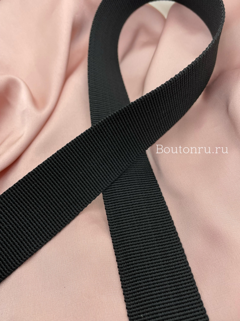 Лента ременная стропа черная