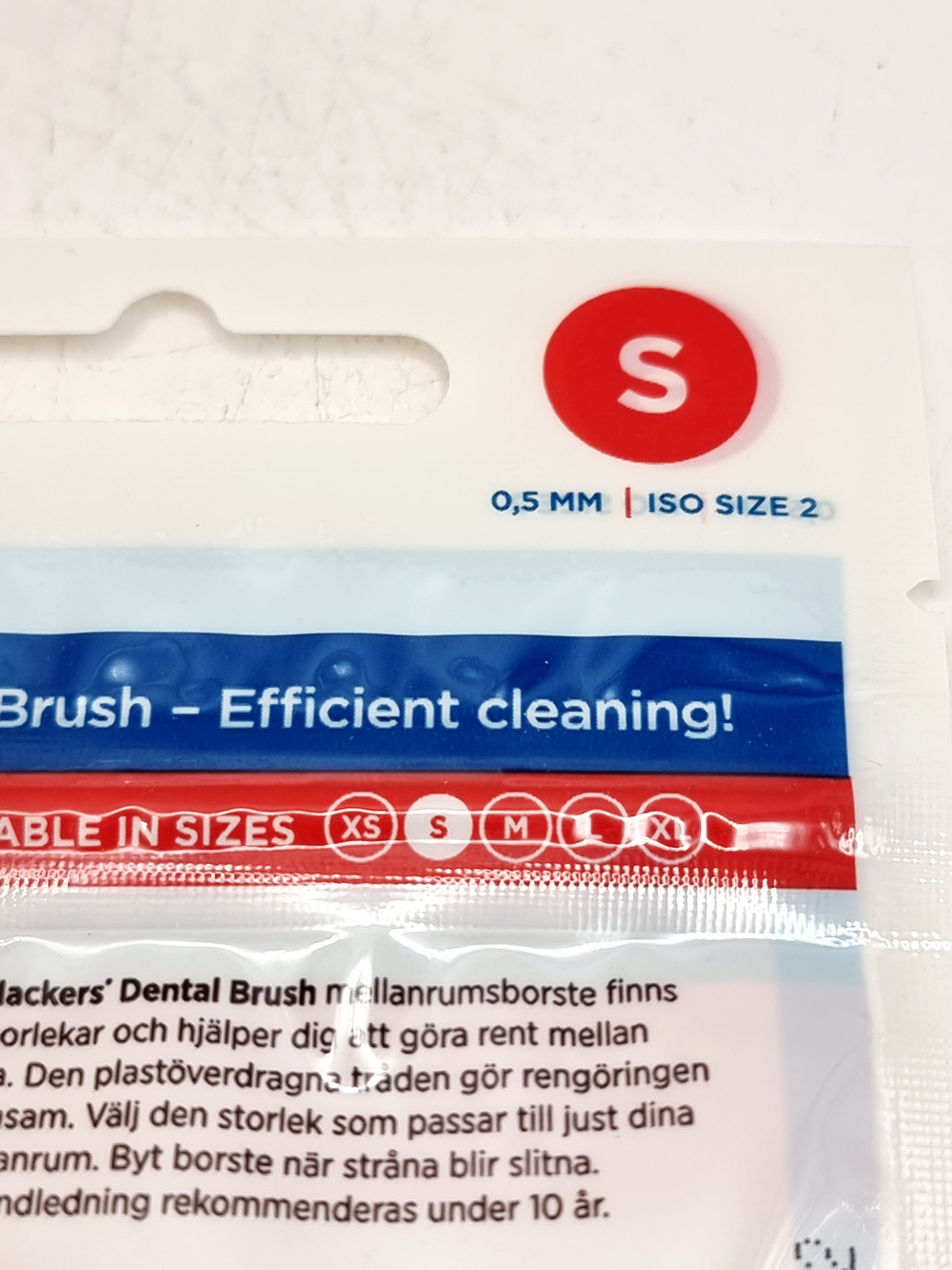 Межзубные ершики Plackers Dental Brush S 0,5 мм 24 шт. красные (Из Финляндии)