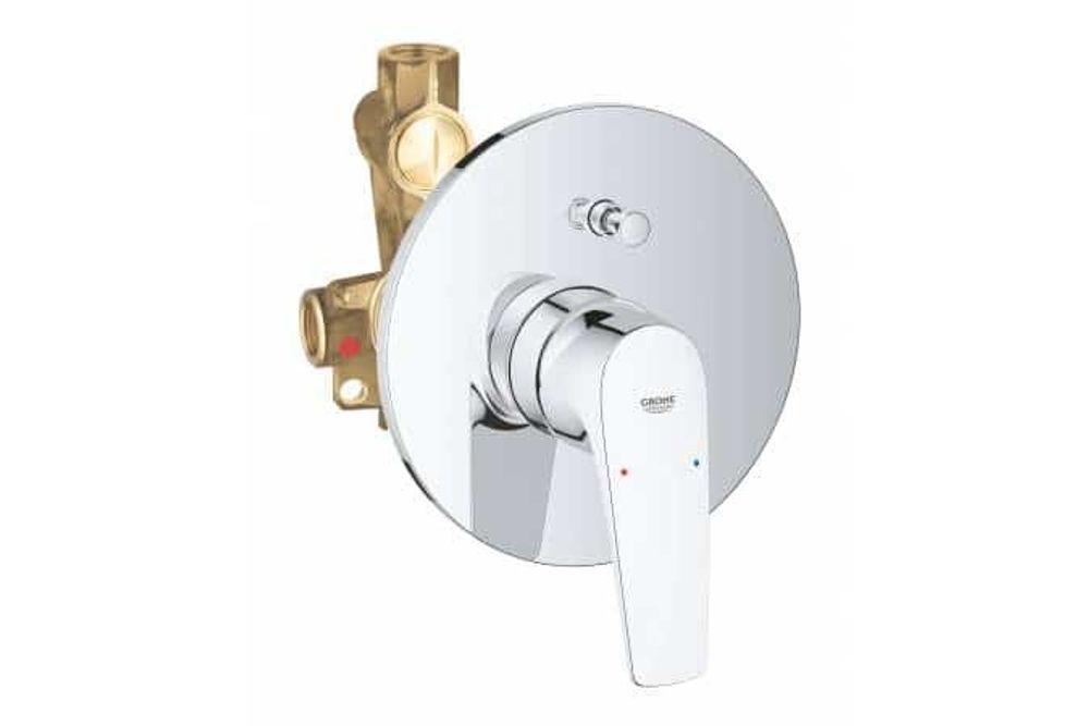 Смеситель для ванны Grohe Start Flow, встраиваемый, со встроенным механизмом (29117000)