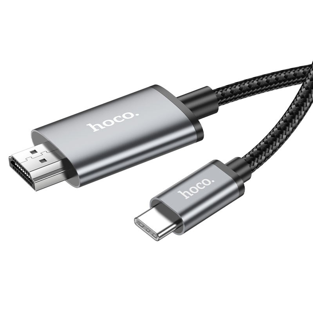 Кабель-переходник Hoco UA27 HDMI (папа) на Type-C (папа) черный