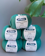 -60% Merino Extrafine Aran 5x50g — bottle green