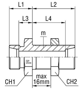 Соединение PD DS12 20х1.5 (корпус)
