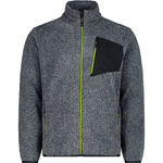 Толстовка флисовая CMP Man Fleece Jacket, артикул 31H2127, цвет TITANIO MEL. (U927)