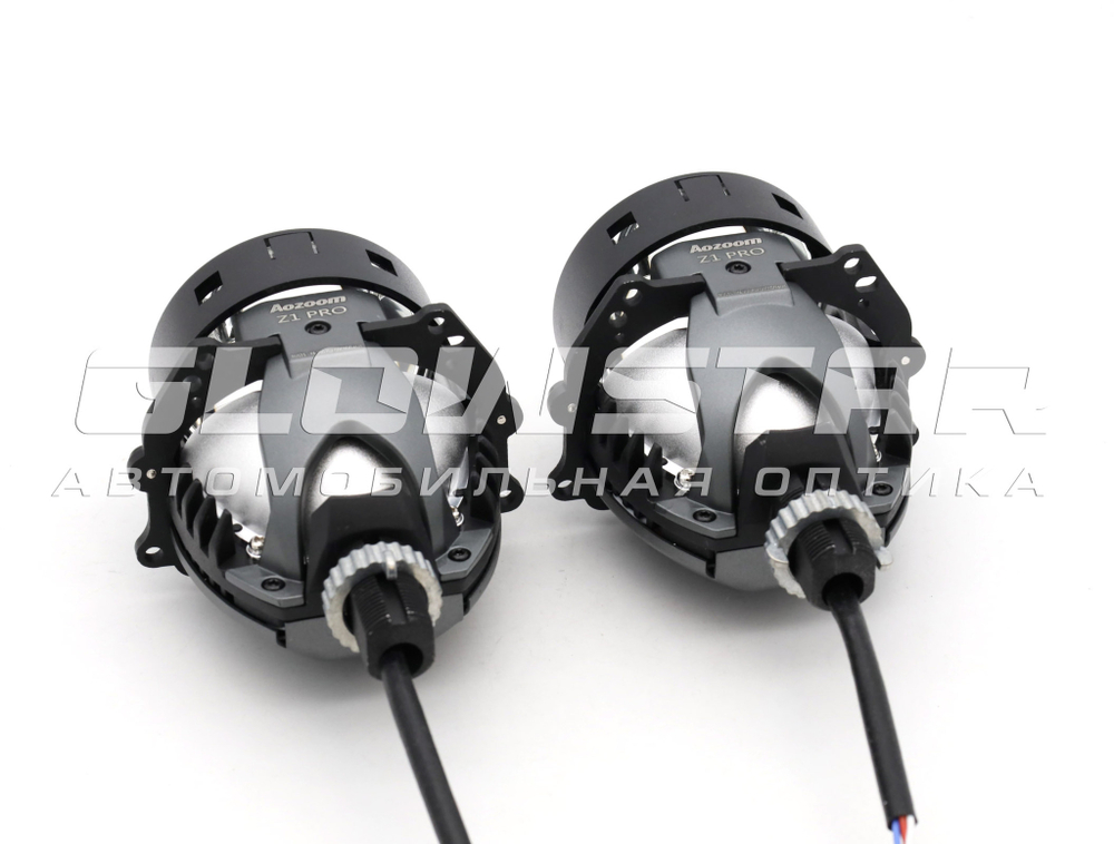 Билед модули Aozoom Z1 Pro Black King Kong Laser Original 3.0 дюйма, 2 чипа, 5500K, 12V, 55W/75W, крепление 3R и гаечное (комплект, 2шт)