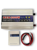 Инвертор 12V-220V 5000W ERO Иероглиф чистый синус серебристый Power Inverter