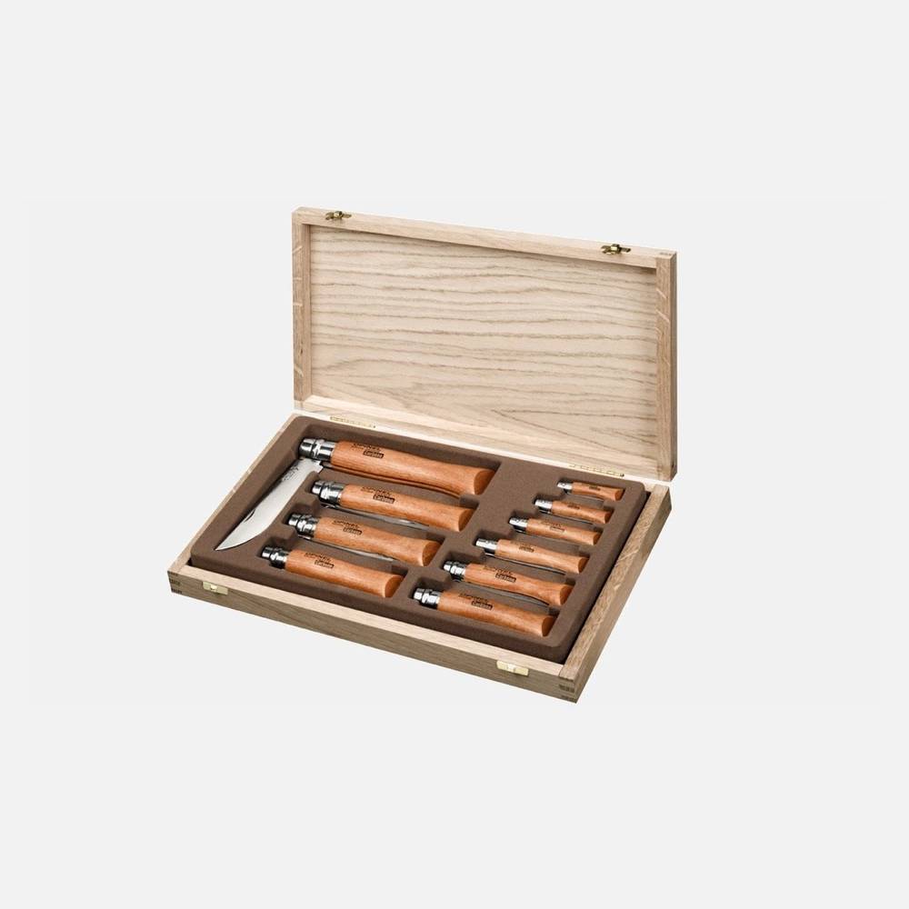 Набор ножей Opinel Tradition №02-12, 10шт, углеродистая сталь
