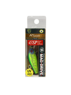Воблер Минноу Rigge 43SP 43 мм 4 г цвет 22 Green Lizard