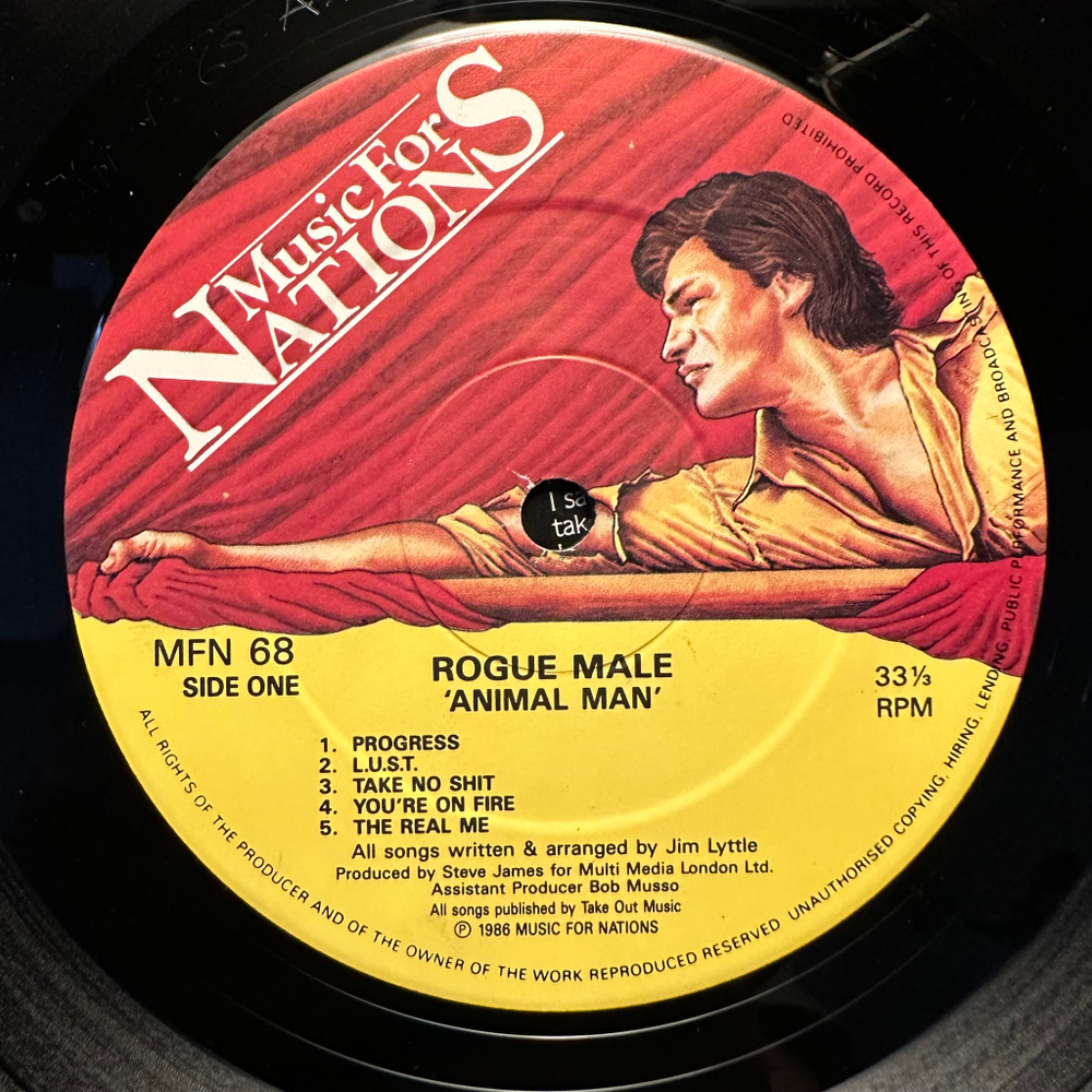 Rogue Male - Animal Man (Англия 1986г.)