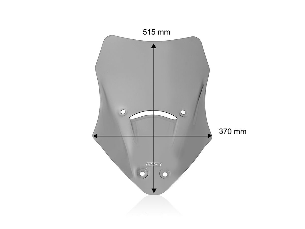 DU036FS WRS TOURING DARK SMOKE WINDSCREEN (MTS V2)