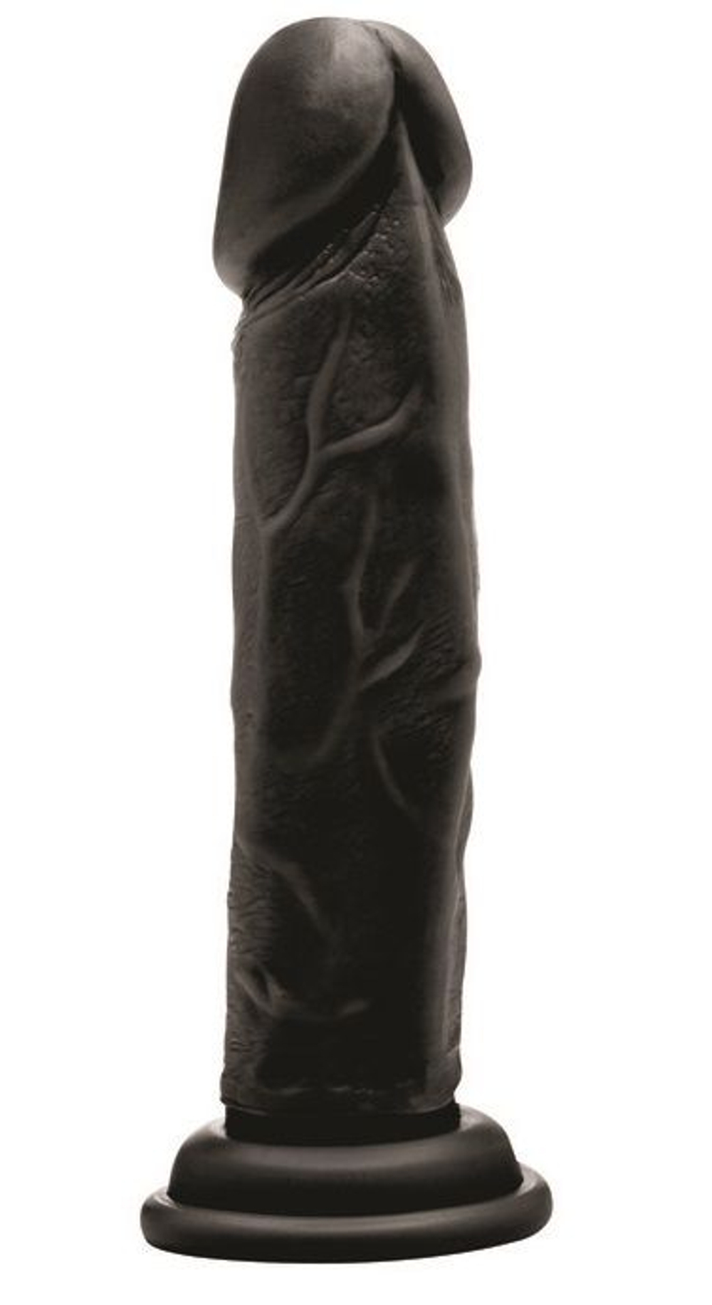 Чёрный фаллоимитатор Realistic Cock 8 (Цвет: черный)
