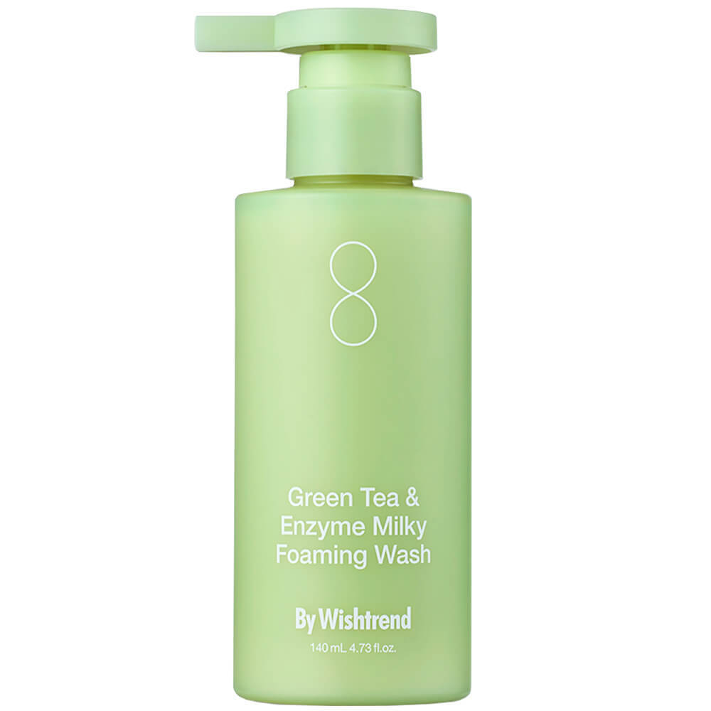 By Wishtrend Green Tea&Enzyme Milky Foaming Wash Энзимное средство для умывания с зелёным чаем