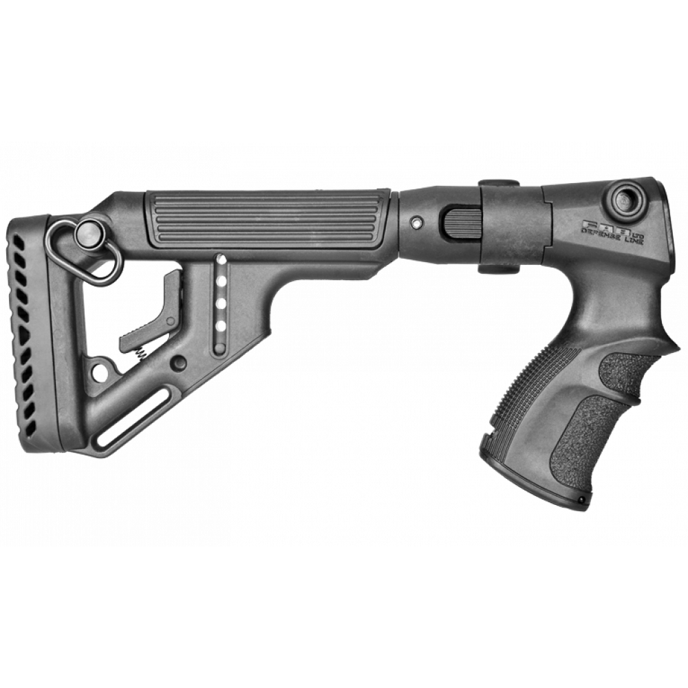 Складной приклад со щекой на Remington 870, песок, FAB Defense