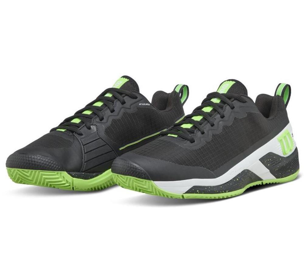 Теннисные кроссовки Wilson Rush Pro 4.5 Clay TP - black/green/white