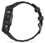 Смарт-часы Garmin Fenix 8 - 47 мм, AMOLED, Sapphire серый корпус, черный силиконовый ремешок