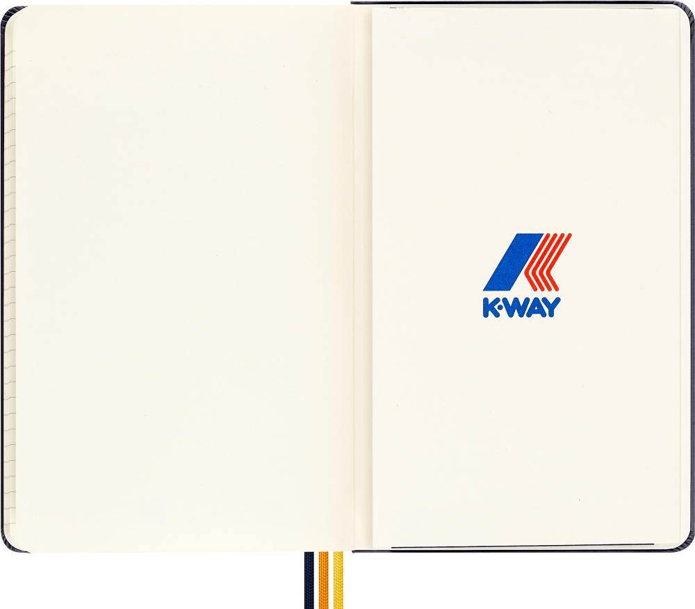 Блокнот Moleskine LE K-Way (SKQP060KWBLUEK89) 13х21 см, текстиль, 240 стр. в линейку, синий