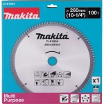 Пильный диск универсальный 260x30x2,6/1,8х100T Makita D-81804