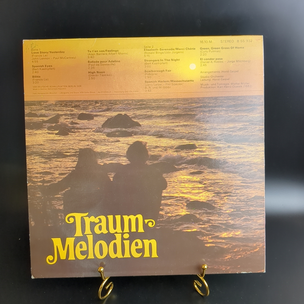 LP Amiga Studio Orchester - Traum - Melodien. Love Story. Виниловая пластинка 12 дюймов. ГДР