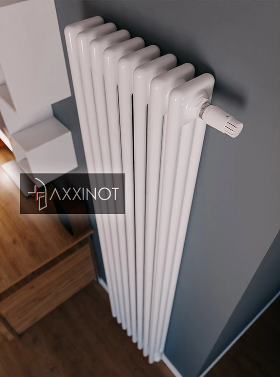 Axxinot Sentir 3180 - трехтрубный трубчатый радиатор высотой 1800 мм, нижнее подключение с термовентилем