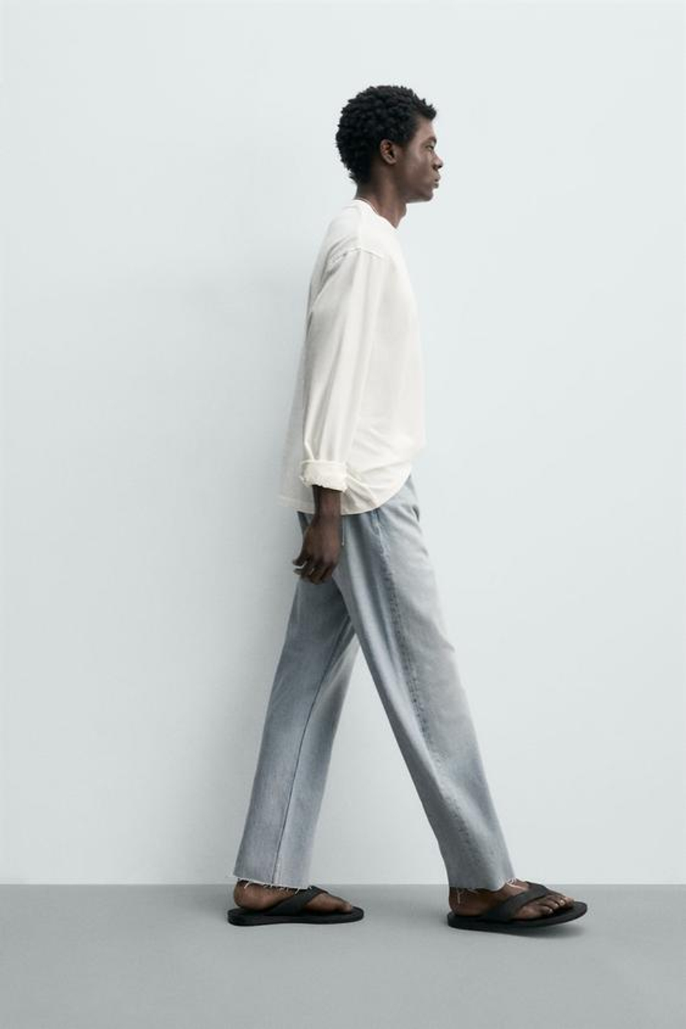 ZARA ДЖИНСЫ STRAIGHT FIT, ГОЛУБОЙ