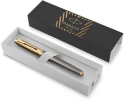 Перьевая ручка Parker IM Premium Pioneers F329 Arrow Grey с пером F (2200956)